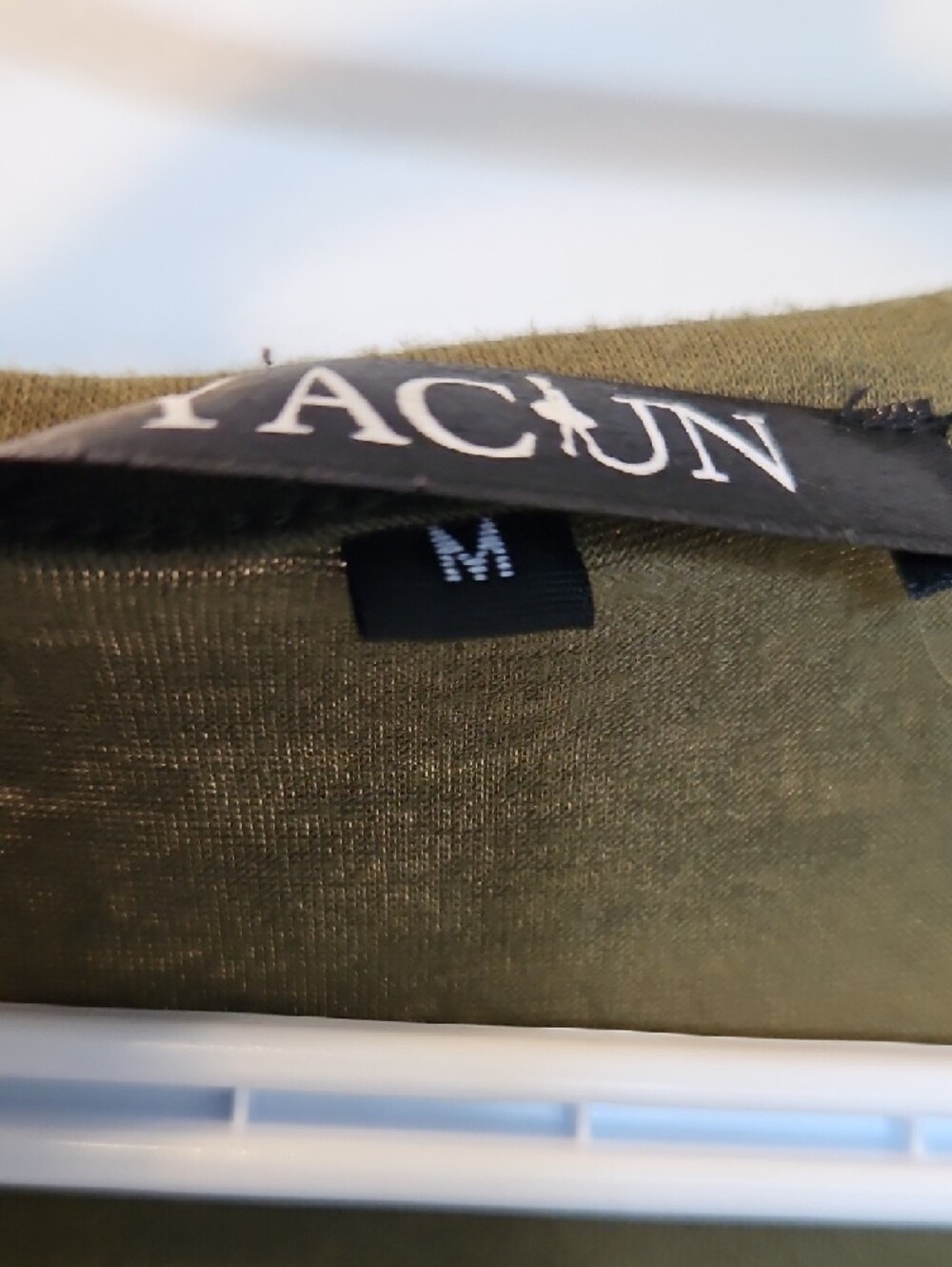 Olive Racerback Midi Tank Dress with Button Front - Picture 4 of 7